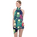 Adventure Time America Halloween Halter Asymmetric Satin Top View1