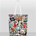 Art Book Gang Crazy Graffiti Supreme Work Full Print Rope Handle Tote (Small) View1