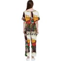 Graffiti Go Art Batwing Lightweight Chiffon Jumpsuit View2