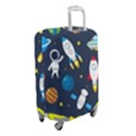 Big Set Cute Astronauts Space Planets Stars Aliens Rockets Ufo Constellations Satellite Moon Rover V Luggage Cover (Small) View2