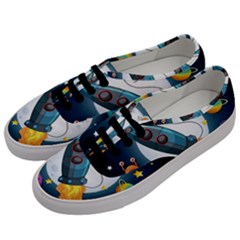 Spaceship Astronaut Space Men s Classic Low Top Sneakers