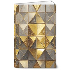 Golden Mosaic Tiles  8  X 10  Softcover Notebook by essentialimage365
