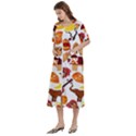 Africa Jungle Ethnic Tribe Travel Seamless Pattern Vector Illustration Women s Cotton Short Sleeve Night Gown View2