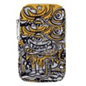 Crazy Abstract Doodle Social Doodle Drawing Style Waist Pouch (Large) View1
