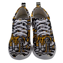 Crazy Abstract Doodle Social Doodle Drawing Style Women Athletic Shoes