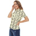 Sharp Circles Women s Short Sleeve Double Pocket Shirt View3