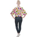 Tropical Fruits Berries Seamless Pattern Mock Neck T-Shirt View2
