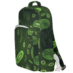 Bacteria Virus Seamless Pattern Inversion Double Compartment Backpack