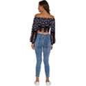 Photos Chartres Rosette Cathedral Long Sleeve Crinkled Weave Crop Top View4
