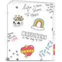Abstract Fashion Background Suitable Fabric Printing 8  x 10  Softcover Notebook View2