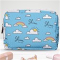 Seamless Pattern Vector Owl Cartoon With Bugs Make Up Pouch (Medium) View1