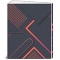Gradient Geometric Shapes Dark Background Design 8  x 10  Softcover Notebook View2