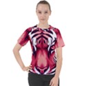 Tiger Design Women s Sport Raglan T-Shirt View1