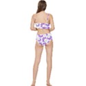 Purple Owl Pattern Background Frilly Bikini Set View2
