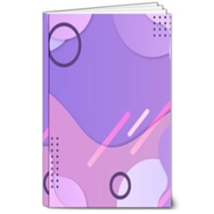 Colorful Labstract Wallpaper Theme 8  X 10  Softcover Notebook
