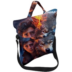 Be Fearless Fold Over Handle Tote Bag by Saikumar