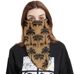 Peacock Feathers Face Covering Bandana (triangle)