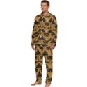 Background Abstract Pattern Design Men s Long Sleeve Velvet Pocket Pajamas Set View3