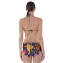 Exotic Seamless Pattern With Parrots Fruits Cut-Out One Piece Swimsuit View2