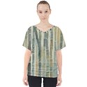 Bamboo Plants V-Neck Dolman Drape Top View1