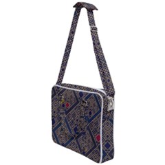 Pattern Floral Leaves Cross Body Office Bag