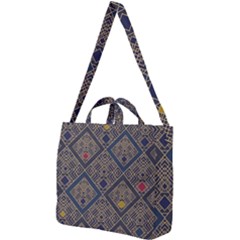 Pattern Seamless Antique Luxury Square Shoulder Tote Bag by Ravend