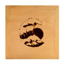 Japanese Sun & Wave Wood Photo Frame Cube View2