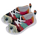 Retro Wave Kaiju Godzilla Japanese Pop Art Style Running Shoes View2