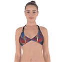 Rocket Painting Halter Neck Bikini Top View1