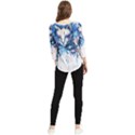 Cat Chiffon Quarter Sleeve Blouse View2