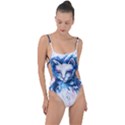 Cat Tie Strap One Piece Swimsuit View1