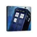 Tardis Doctor Who Space Blue Mini Canvas 4  x 4  (Stretched) View1