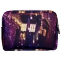 Tardis Regeneration Art Doctor Who Paint Purple Sci Fi Space Star Time Machine Make Up Pouch (Medium) View2