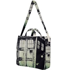 Doctor Who Tardis Square Shoulder Tote Bag by Cendanart