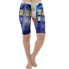 Tardis Wilderness Doctor Who Cropped Leggings 