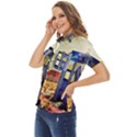 Tardis Wilderness Doctor Who Women s Short Sleeve Double Pocket Shirt View3