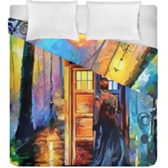 Tardis Doctor Who Paint Painting Duvet Cover Double Side (king Size)
