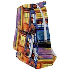 Tardis Doctor Who Paint Painting Travelers  Backpack by Cendanart