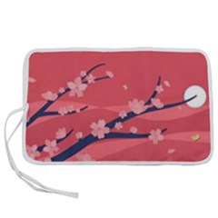 Illustration Minimal Minimalist Scenery Minimalist Japanese Art Pen Storage Case (m)