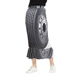 Tire Maxi Fishtail Chiffon Skirt