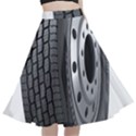 Tire A-Line Full Circle Midi Skirt With Pocket View1