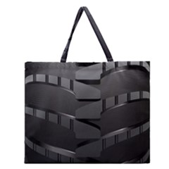 Tire Zipper Large Tote Bag by Ket1n9