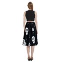 Skull Pattern A-Line Full Circle Midi Skirt With Pocket View4