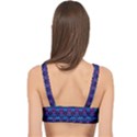 Skull Pattern Wallpaper Cage Up Bikini Top View2