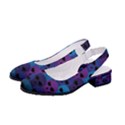 Skull Pattern Wallpaper Women s Classic Slingback Heels View2