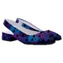 Skull Pattern Wallpaper Women s Classic Slingback Heels View3