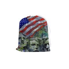Usa United States Of America Images Independence Day Drawstring Pouch (medium)