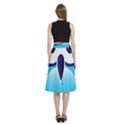 Owl Logo Clip Art A-Line Full Circle Midi Skirt With Pocket View4