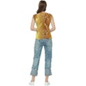 Golden Pattern Vintage Gradient Vector Women s Raglan Cap Sleeve T-Shirt View2