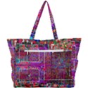 Technology Circuit Board Layout Pattern Simple Shoulder Bag View3
